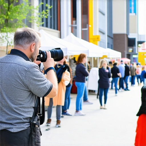 Photograph of a Pittsburgh neighborhood festival with local business booths and community members.