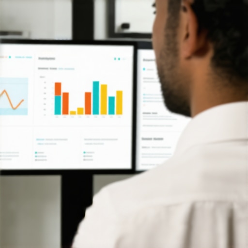 SEO analyst reviewing Pittsburgh local search analytics on a computer screen.