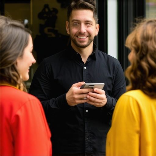 Business owner interacting with customers in Pittsburgh storefront