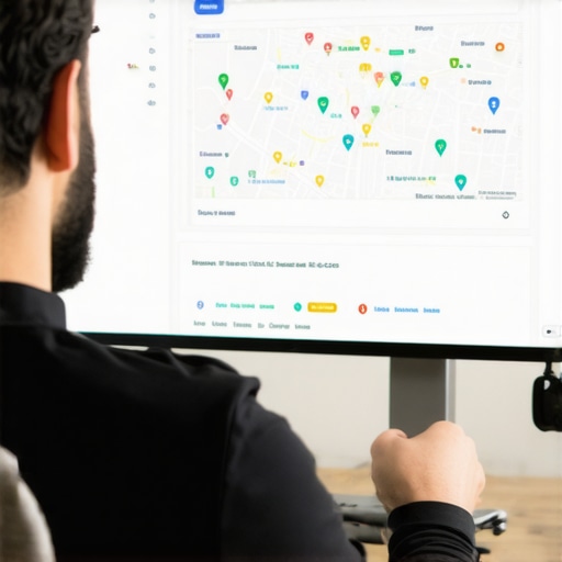 Business owner reviewing local SEO analytics in Pittsburgh