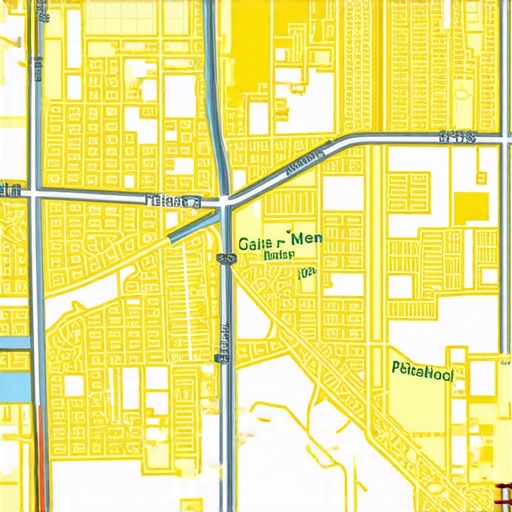 Map of Pittsburgh with highlighted neighborhoods for local SEO