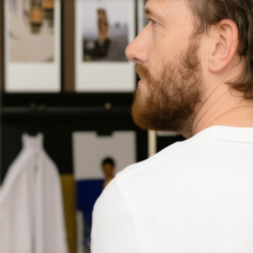 Business owner updating Google My Business profile with photos in a Pittsburgh storefront.