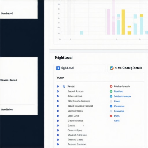 Tools and screens used for local SEO maintenance in Pittsburgh businesses.