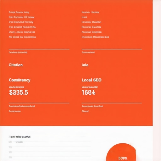 Digital screenshot of BrightLocal local SEO audit dashboard highlighting citation consistency and trends.